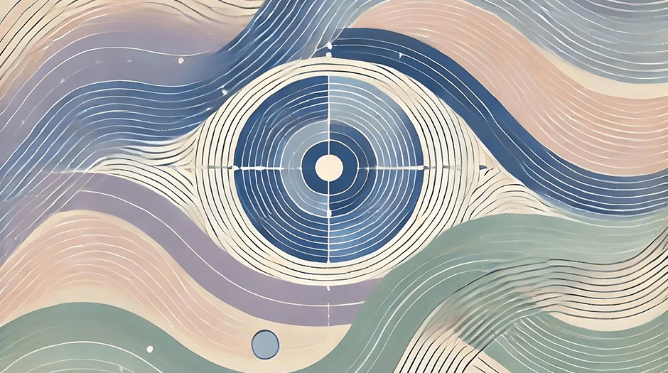 Grafica astratta sul movimento bilaterale nella terapia EMDR